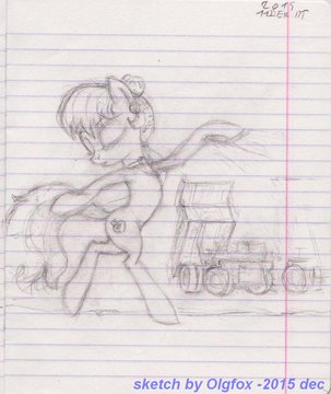 pony music poster best sketch by Olgfox 2015  dec (4).jpg