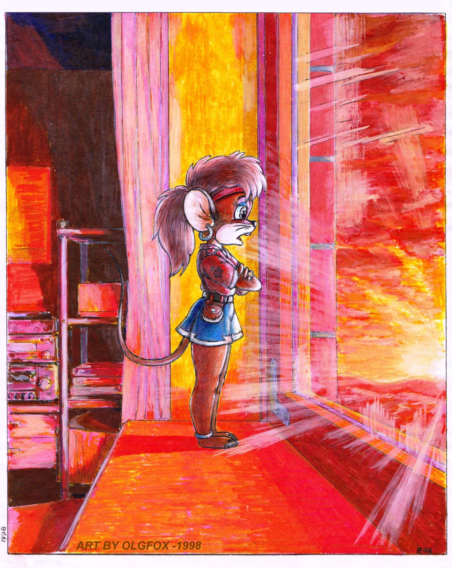 Home Mouse Girl sunset by Olgfox -1998.jpg